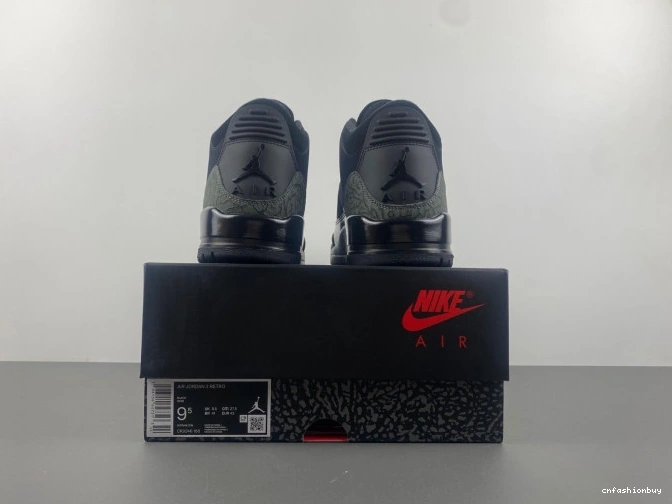 Retro Air Black Jordan 3 Cat CK9246-168 0817